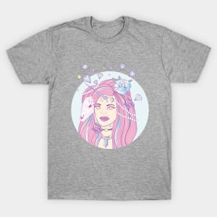 Unicorn Grunge Girl T-Shirt